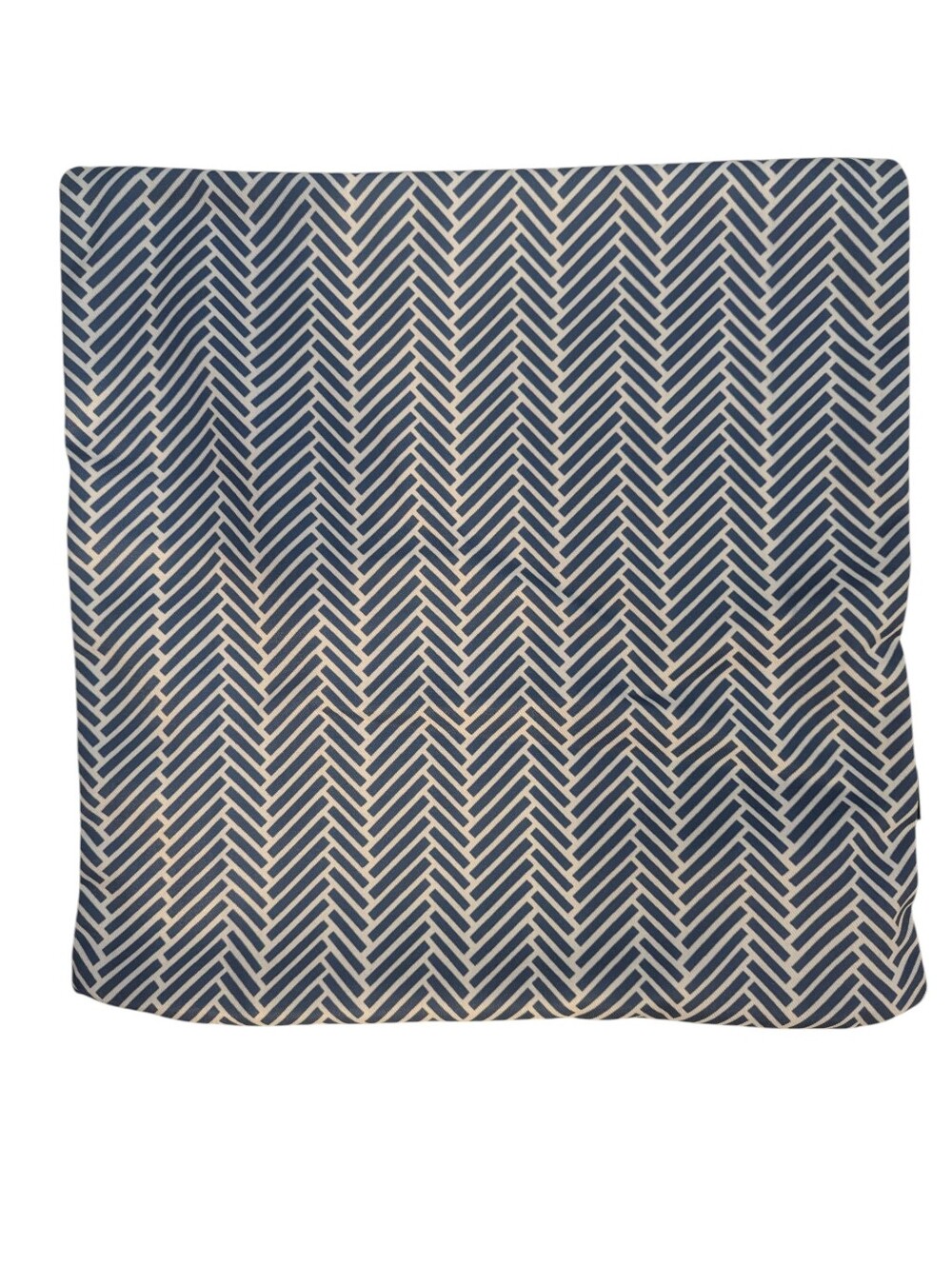 SOCIETY6 Blue/White Chevron Pattern Throw Pillow 17x17